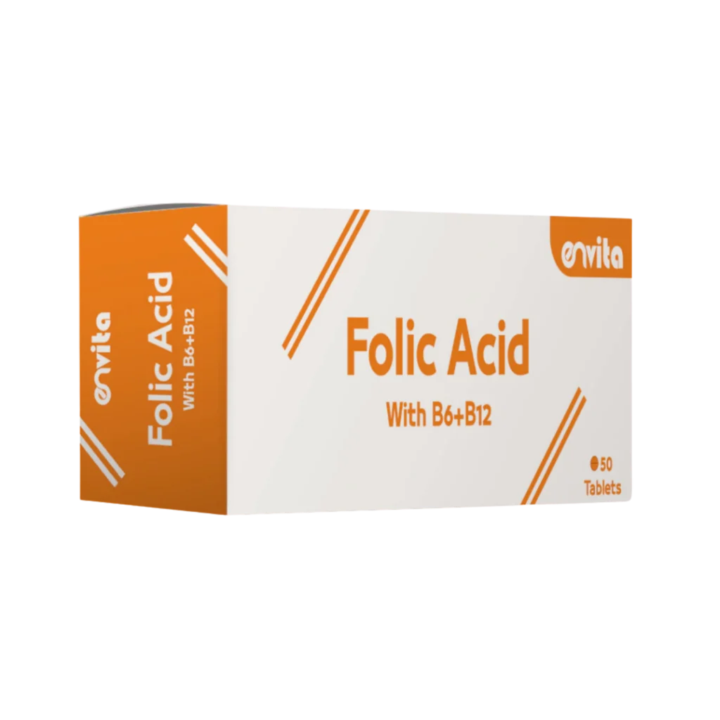 Envita Folic Acid with B6 + B12