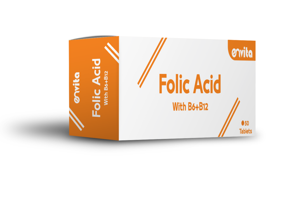 Envita Folic Acid with B6 + B12